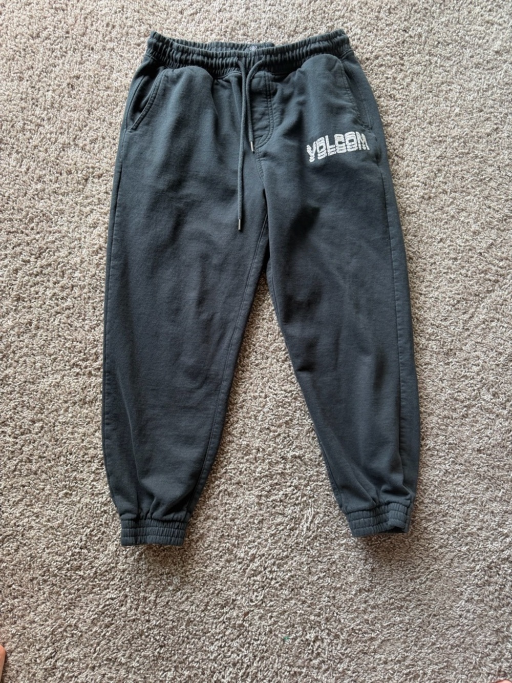 Volcom Black Fleece Jogger Pants